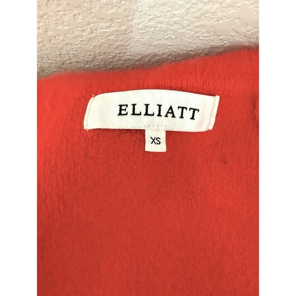Elliatt Anthropologie Womens Phoenix‎ Open Xmas Red Sweater Coat XS - Picture 7 of 14